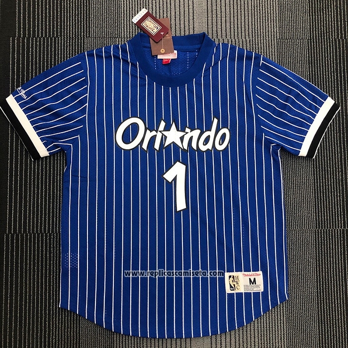 Camiseta Manga Corta Orlando Magic Penny Hardaway #1 Azul